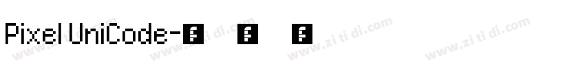Pixel UniCode字体转换